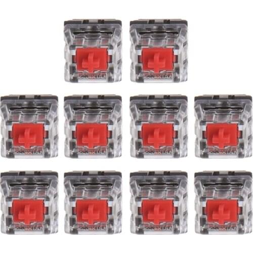 10Pcs 3 Pin Mechanical Keyboard Switch RED/BLACK for Cherry MX Keyboard Tester Kit