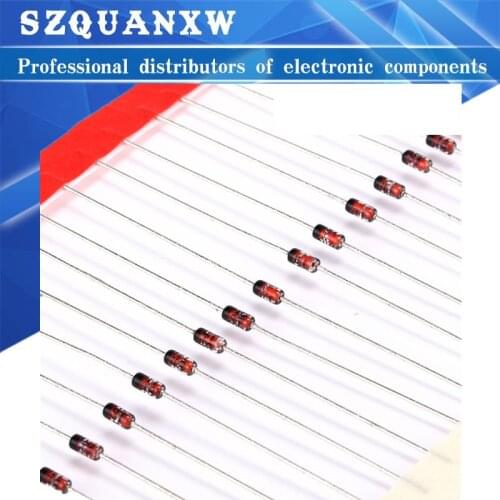 100PCS 1N60 DO-7 1N60P DO-35 Schottky Germanium Diode TV Radio FM Detection