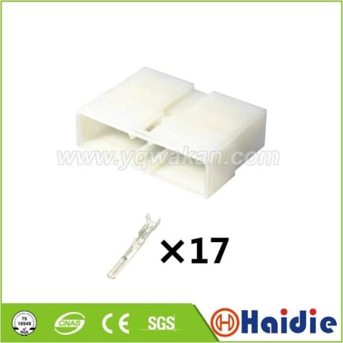 2sets auto 17pin male plastic plug for 7119-3170 17p wire electric cable connector