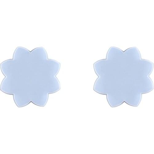2 Pcs Lotus Coaster Silicone Diy Crystal Glue Mold