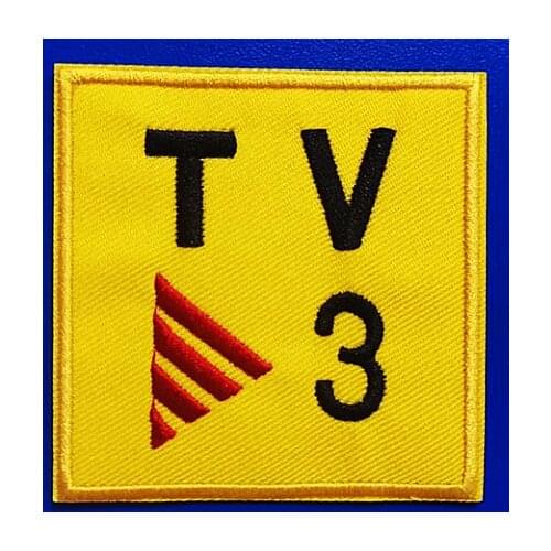 2004-2005, 2005-2013 BARCELONA TV3 embroidery patch left sleeve sponsor TV3 soccer patch