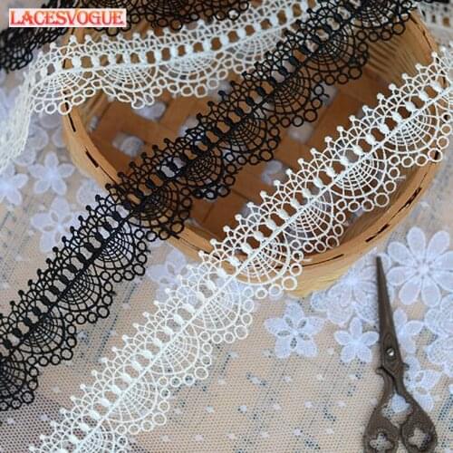 14yards 4cm Embroidery lace ribbon Necklace material DIY patchwork Dress edge Garment needlework sewing accessories 540