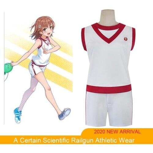 Anime A Certain Scientific Railgun cosplay costumes Misaka Mikoto uniform Shirai Kuroko Athletic Wear Uiharu Kazari costume