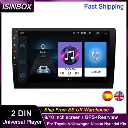 2 Din Android Car Radio Autoradio 9/10 Inch Universal Car Multimedia Player For Toyota Volkswagen Nissan Hyundai Kia Toyota