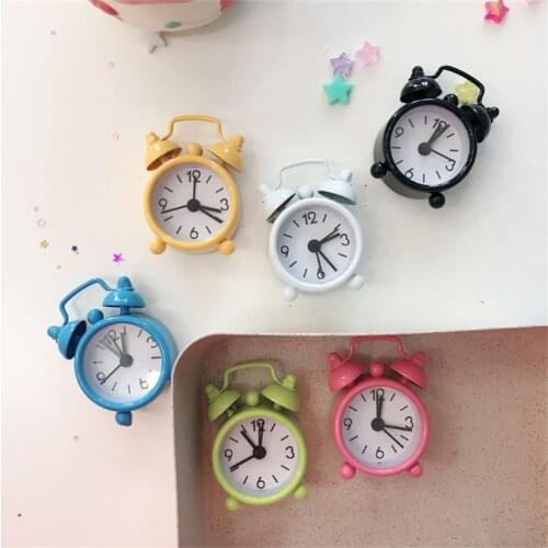 2020 Mini Alarm Clock Electronic Round Number Double Bell Table Digital Quartz Clock Home Decoration Retro Portable Cute Durable