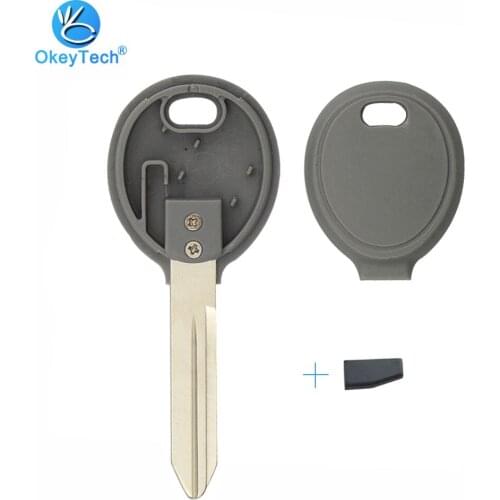 OkeyTech for Chrysler Transponder Key Shell Cover Case Fob ID46 Chip For 300 Pacifica Town Country Dodge Magnum Caravan Dakota