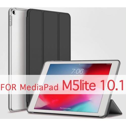 Tablet Case For HUAWEI MediaPad M5 Lite m5lite BAH2-L09/W19 10.1inch C5 10.1'' Funda PC Back PU Leather Smart Cover Auto Sleep