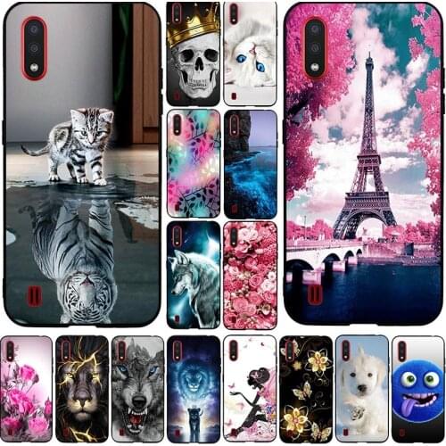 Case For Samsung Galaxy M01 Case Back Cover Silicone Soft Cases For Samsung M01 SM M015F Mobile Phone Cover Cute Anime Bumper