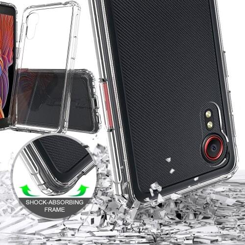 Airbag Drop resistance Case For Samsung Galaxy Xcover 5 TPU Acrylic Transparent Crystal Clear Cover