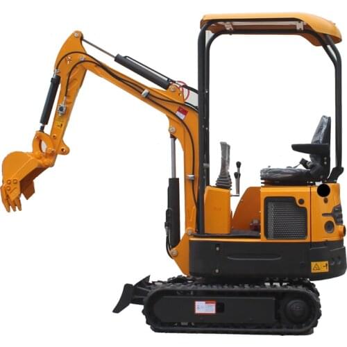 Chinese popular 1ton hydraulic small digger machine mini excavator with crawler rubber track