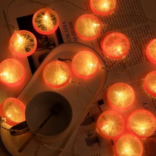 10m 6m Lemon Led String Lights Decoration Fariy Lights Garland Christmas Decorations Wedding Noel New Year Outdoor Room Decor