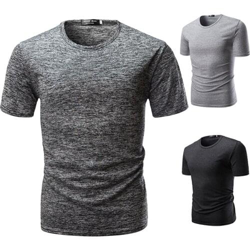Foreign trade mens clothing round neck T-shirt mens casual short-sleeved shirt mens t shirts fashion 2018