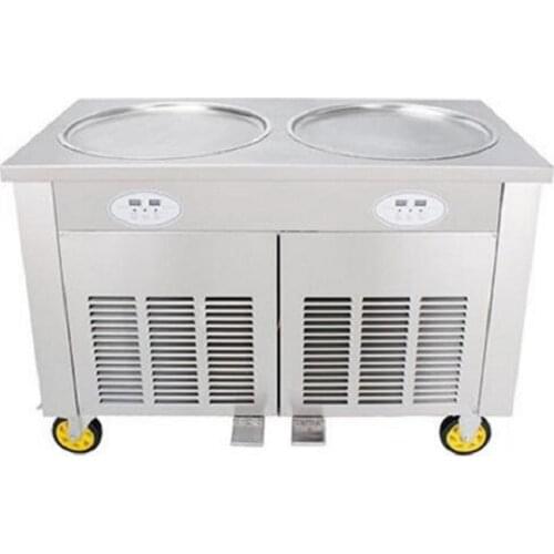 Commercial Round Pan Fried Ice Cream Rolls Machine Ice Cream Cold Plate Machine