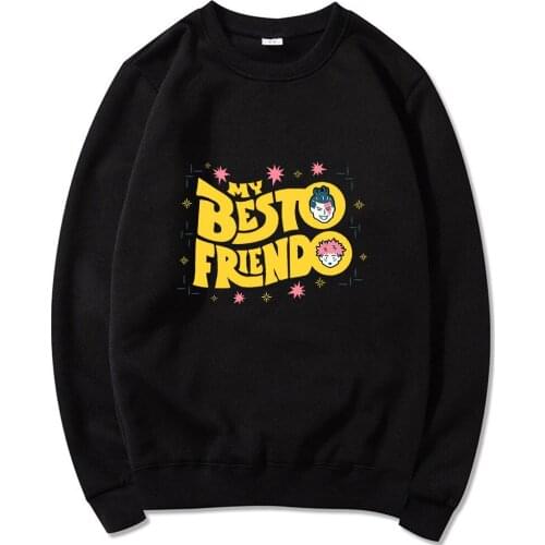 Hot Sale Brand Top Jujutsu Kaisen My Besto Friendo Trend Style Long Sleeves Popular Couple Clothing Oversize High Quality Wears