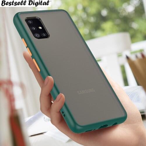 Matte Case for Samsung A51 A71 A50 A70 A41 A31 A11 A01 Shockproof Phone Cover for Galaxy S20 Ultra S10 Plus Note 10 Lite