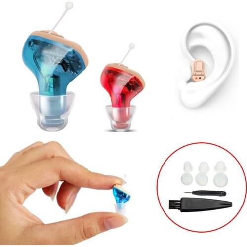 Mini 1pcs Digital Hearing Aid CIC Invisible Small Voice Amplifier Sound Enhancer For The Elderly Deaf