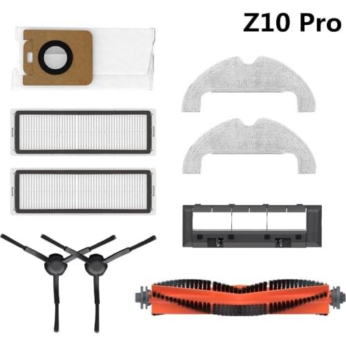 Washable Parts for Dreame Bot Z10 Pro New Robotic Vacuum Cleaner Robot Main Brush Side Bursh Hepa Filter Mop Cloth