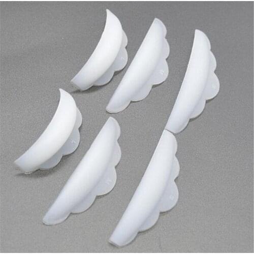 New 200pcs/lot 6Pcs set Silicone Eyelash Perming Curlers Curl Lash Lift Rods Makeup Tool Lash Lifting Shield Pads Rods Extension