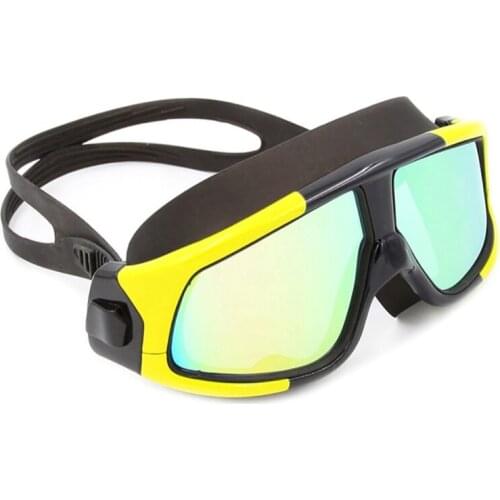 Diving Glasses Swimming Big Frame Goggles Waterproof Soft Silicone Eyewear Sports