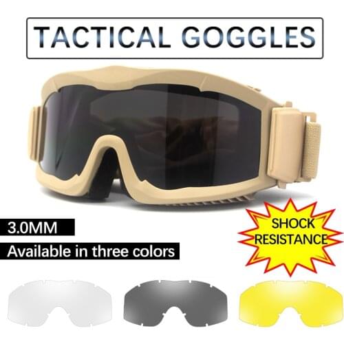 NorthFOX Alfa Military Tactical Goggles CS Shooting Windproof Paintball Glasses Mens Outdoor Sports Camping Hiking Mountaineeri