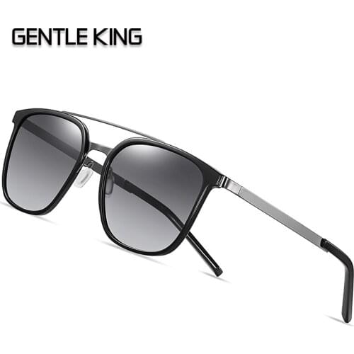 GENTLE KING Polarized Sunglasses Men Brand Designer Travel Male Mirror Sun Glasses Driving Anti-UV Oculos De Sol Masculino