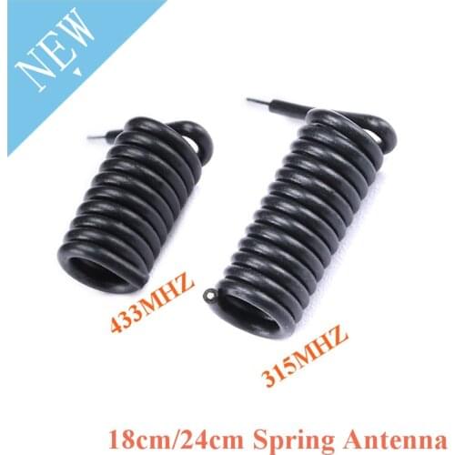10pcs 315M 433M Spring Antenna Wireless Transmitter and Receiver Long Distance Wireless Remote Control Rubber Spiral 18cm 24cm