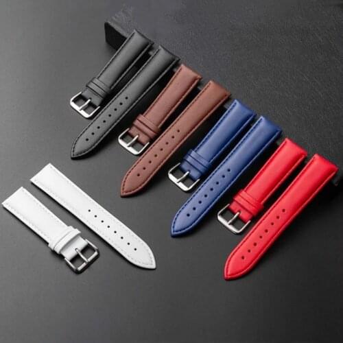 Watchbands Genuine Leather Watch Band straps 12mm 14mm 16mm 18mm 20mm 22mm Watch accessories Women Men Brown Black Belt band