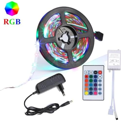 LED Strip Tape Lamp 5m 60Led/m SMD 2835 DC12V Diode Flexible Led Strip Light RGB/White/Warm White/Red/Green/Blue/Yellow