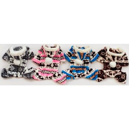 Deer Hooded Four Legs Style Pet Dogs Sweater Coat Free Shipping By CPAM Dogs Clothing