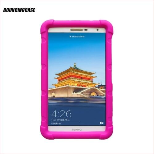Bouncing Case For Huawei T2 7.0 Pro Shockproof Bumper Kids For PLE-703L 7 Inch Tablet Silicone Rugged Cover