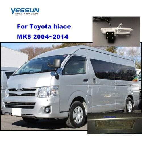 Yessun License plate camera For Toyota hiace MK5 2004~2014 Car Rear View camera Parking Assistance