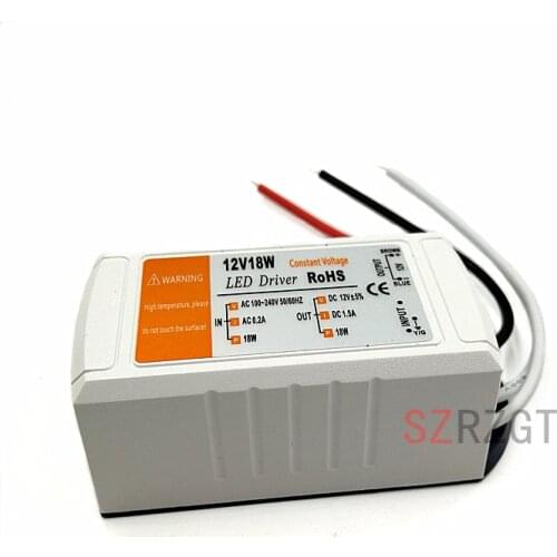 1pcs DC 12V 1.5A led light transformer LED constant voltage power supply adapter 18W