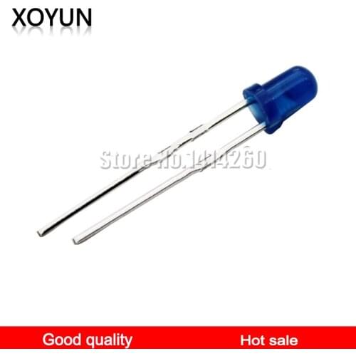 100pcs/lot 3MM blue emitting blue high light emitting diode LED