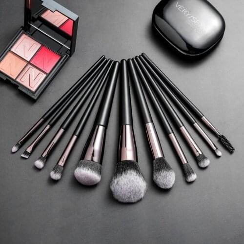 11Pcs Makeup Brushes Tool Set Cosmetic Powder Eye Shadow Foundation Blush Blending Cosmestic Make Up Brush Maquiagem Wholesale