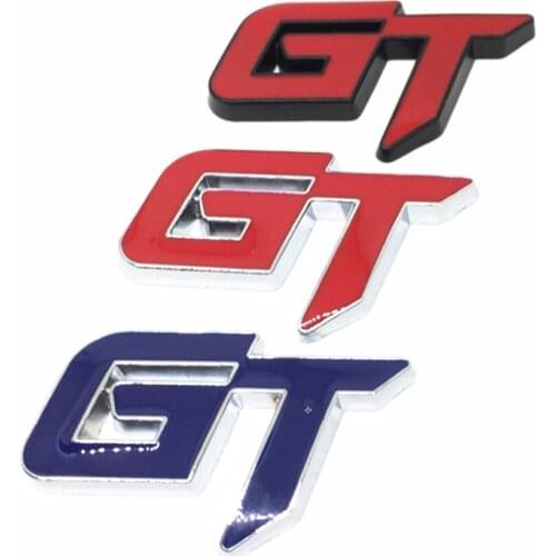 3d Gt Logo Car Sticker Fashion Car Decor Sticker For Ford Mustang Focus 2 3 Fiesta Ranger Mondeo Mk2
