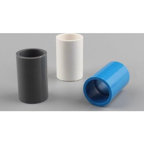 5pcs 20mm Straight PVC Pipe Connector Garden Water Connectors Water Pipe Connector For Garden Irrigation Agriculture Accessories