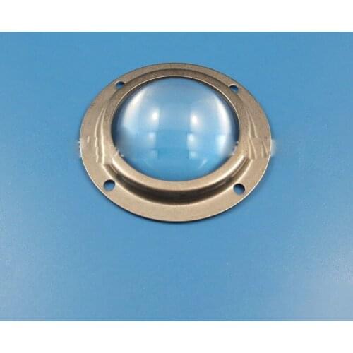 57mm Plano-convex Glass Lens + Waterproof Ring + Stainless Steel Fixing Frame LED Glass Lens Three-piece Set