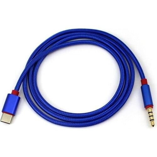 Type C Audio Cable USB Male to 3.5mm Jack Male Car AUX Audio Adapter Cable Google Pixel/XL Leeco Le Max 2/Pro 3 a laptop