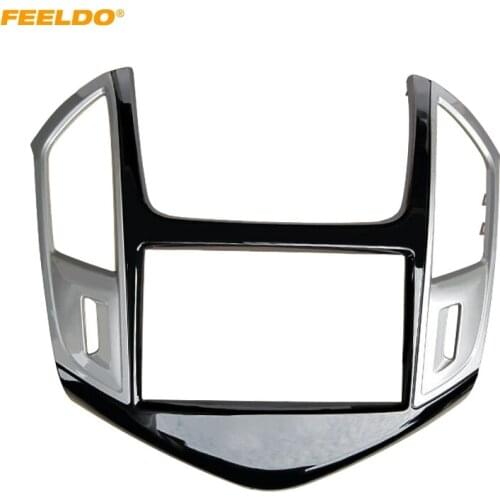 FEELDO Car Refitting Radio DVD Panel Fascia Frame Adaptor For CHEVROLET Cruze 2012+ Stereo 2Din Dash Fitting Frame Mount Trim