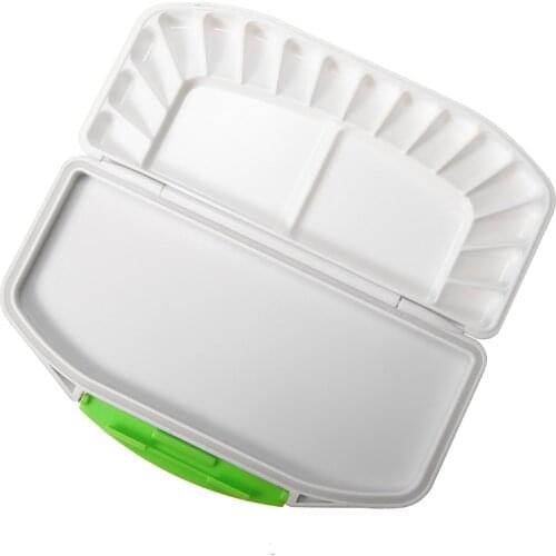 Palette White Airtight Leak-proof ABS Palette Watercolor Palette Pigment Tray for Art Oil Painting Watercolor School Sationery