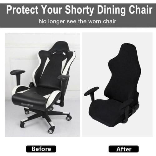 Chair Cover Game Room e-Sports Swivel Chair Slipcover with Armrest Cover AUG889