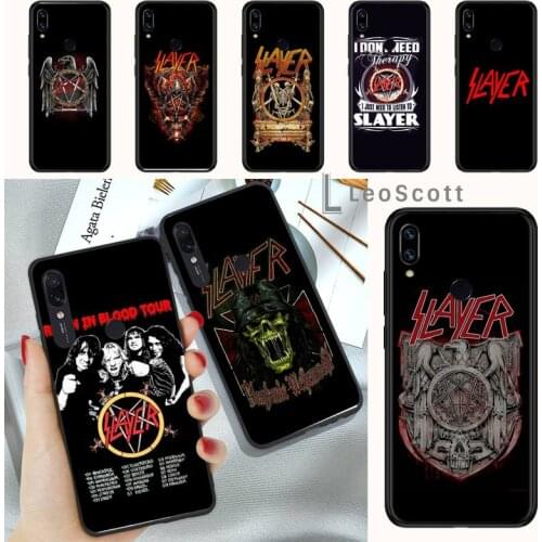 Slayer Heavy Metal Rock Band Amazing Phone Case For Xiaomi Redmi note 4 4X 8T 9 9s 10 K20 K30 cc9 9t pro lite max