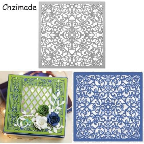 Chzimade Flower Design Metal Cutting Dies Scrapbooking For Paper Cards Making Die Cutter Stencils Home Decoration