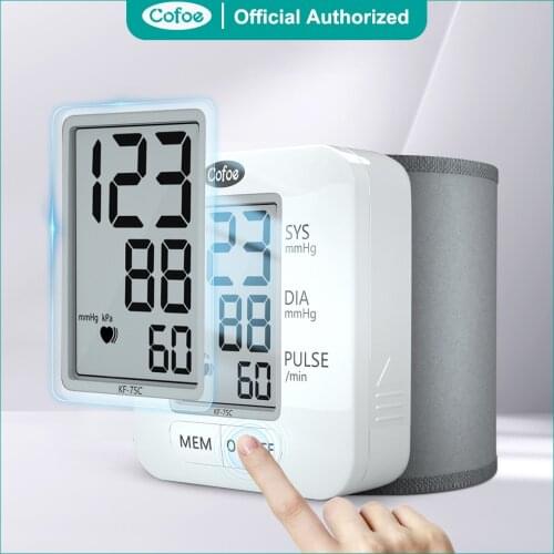 Cofoe Wrist Blood Pressure Monitor Digital Automatic Blood Pressure Meter Medical Equipment Portable Sphygmomanometer Tonometer