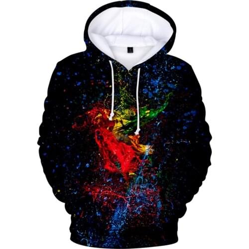Children Hoodie Color Smoke 3D Hoodies Men/Women Sweatshirts Iridescent Cloud Photography Hip Hop Boys/girls Streetwear Clothing