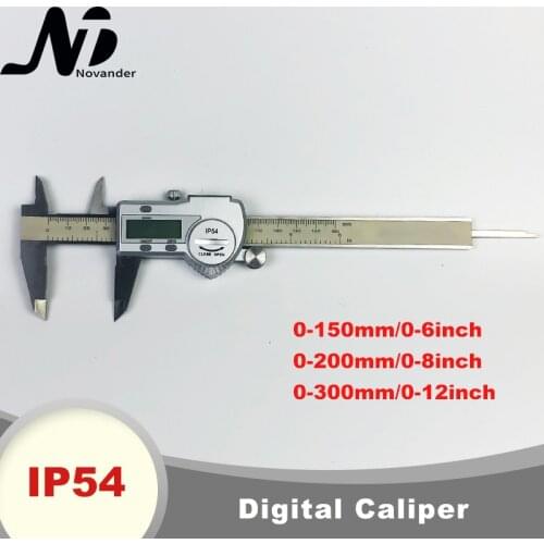 Electronic Digital Caliper 0-150 0-200 0-300 Stainless Steel Caliper Waterproof IP54 Digital Vernier Caliper