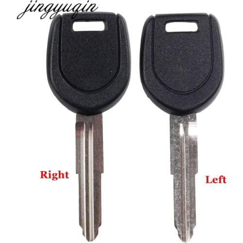 Jingyuqin 20pcs/lot Transponder Key Shell for Mitsubishi Colt Outlander Mirage Pajero Remote Key No Chip Left & Right Blade