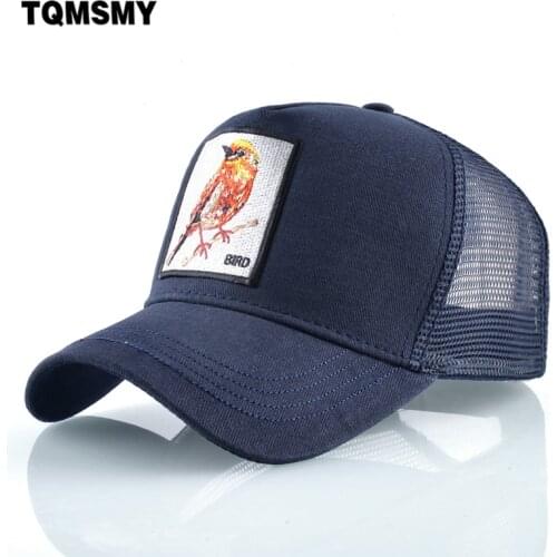 Unisex Snapback caps men Breathable Mesh sun hats for women Embroidery Birds Baseball Cap Mans Cotton Hip Hop Bone Casquette