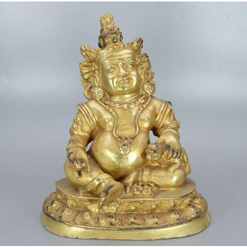 Chinese Exquisite Handmade Tibetan Buddha copper statue