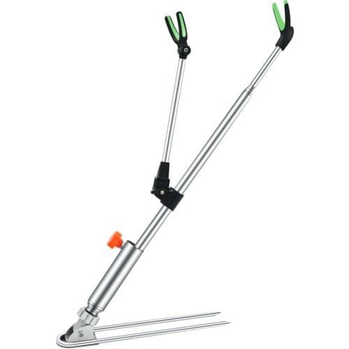 Stainless steel bracket fishing rod rack fishing box hand rod support fishing supplies with ground insert fishing Accessories